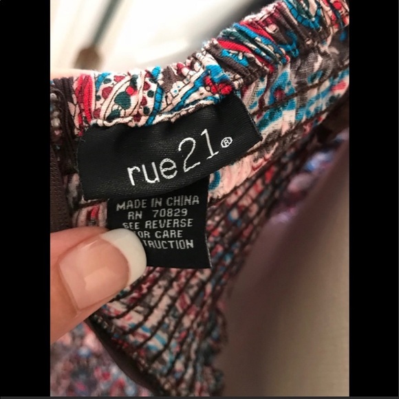 Flirty Paisley Strapless dress Rue21 small - Picture 7 of 8